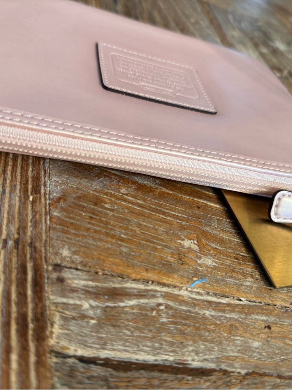 Coach Storybook Leather Wristlet - Picture 6 of 13